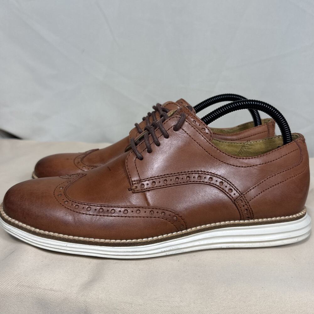 Cole Haan OriginalGrand Wingtip Oxford C26471 Men's 8.5 M Woodbury Brown Leather